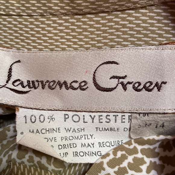 Vintage Lawrence Greer 2 piece Animal Print Pleated Skirt Set 🦒 Giraffe Print - Picture 12 of 12